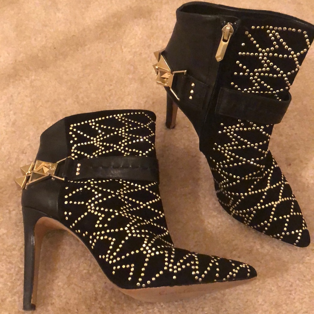 Black ankle boots